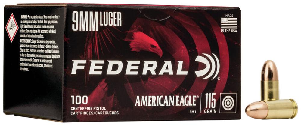 American Eagle Handgun 9MM Luger Ammo