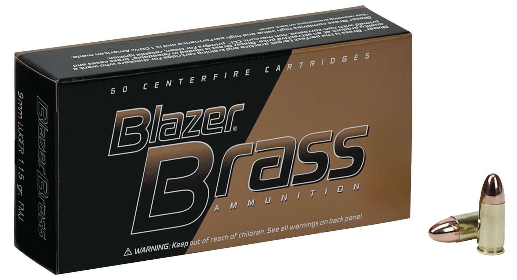 Blazer Brass 9mm Luger 115gr Fmj