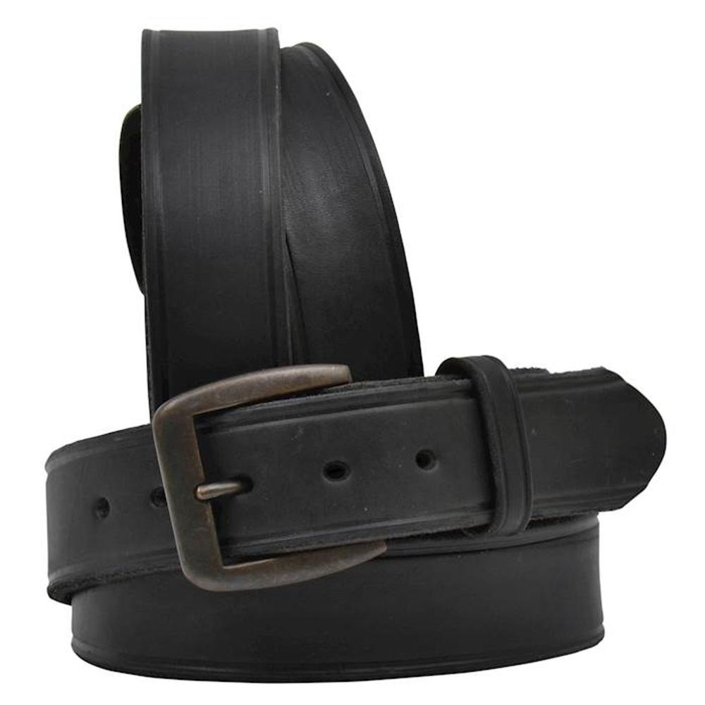 Black Latigo Crease Heavy Belt: BLACK