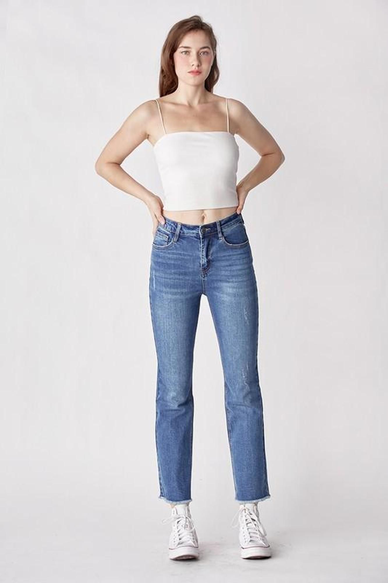 The Hannah Slim Straight Jeans