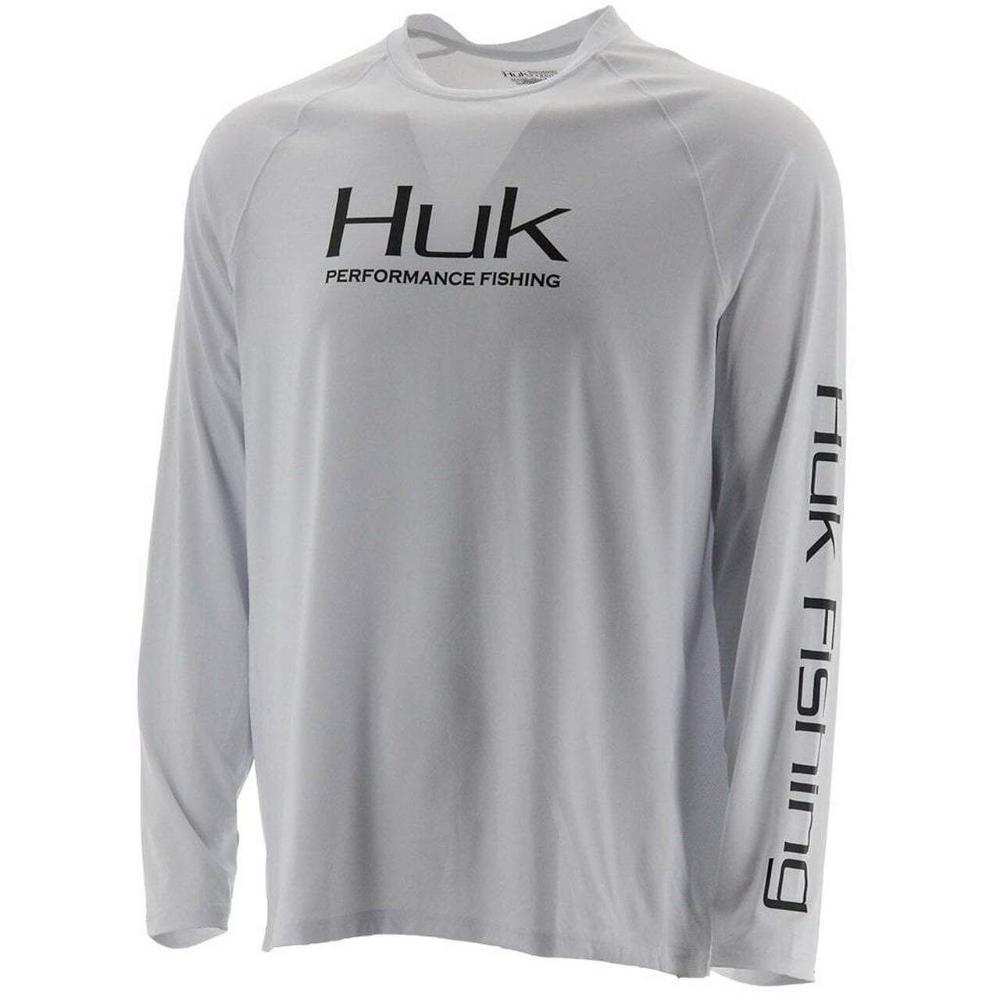 Huk Icon X Long Sleeve: GREY