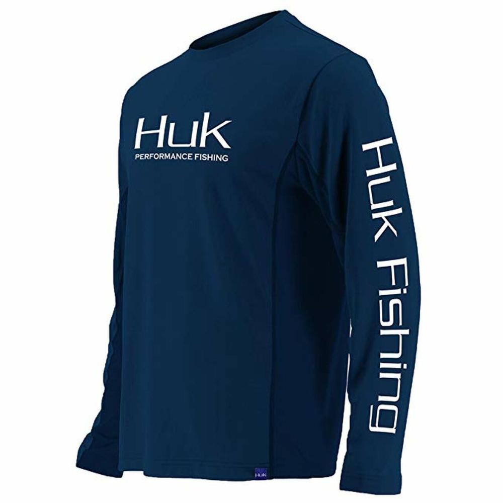 Huk Icon X Long Sleeve: SARGASSO_SEA