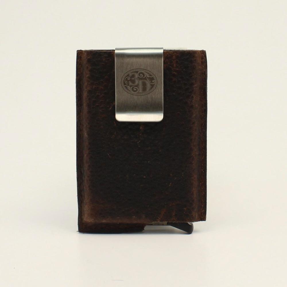 Smart Utility Brown Leather Wallet (Item #D250002502)