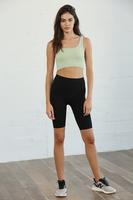 Seamless Ribbed Cropped Tank Top: PISTACHIO