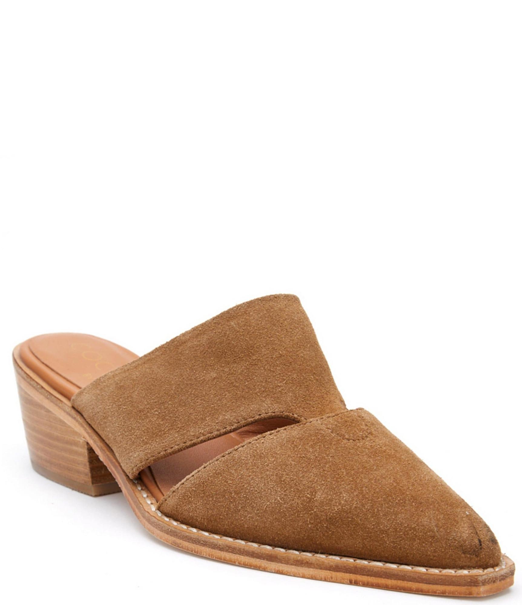 Beckett Suede Cut Out Mules