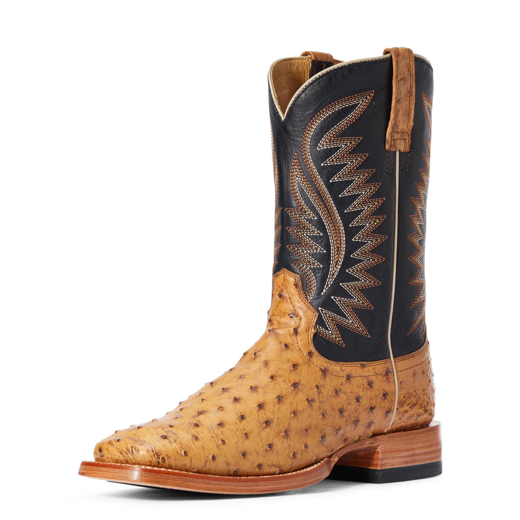 Gallup Ostrich Western Boots