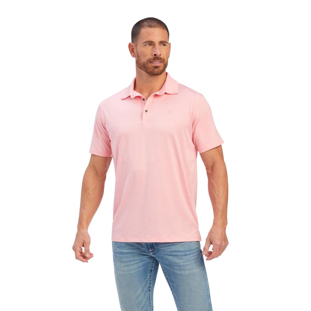 Charger 2.0 Fitted Short Sleve Polo: PINK