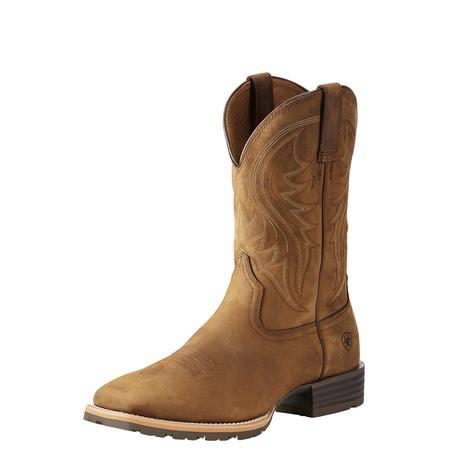Distressed Brown Hybrid Rancher Boots