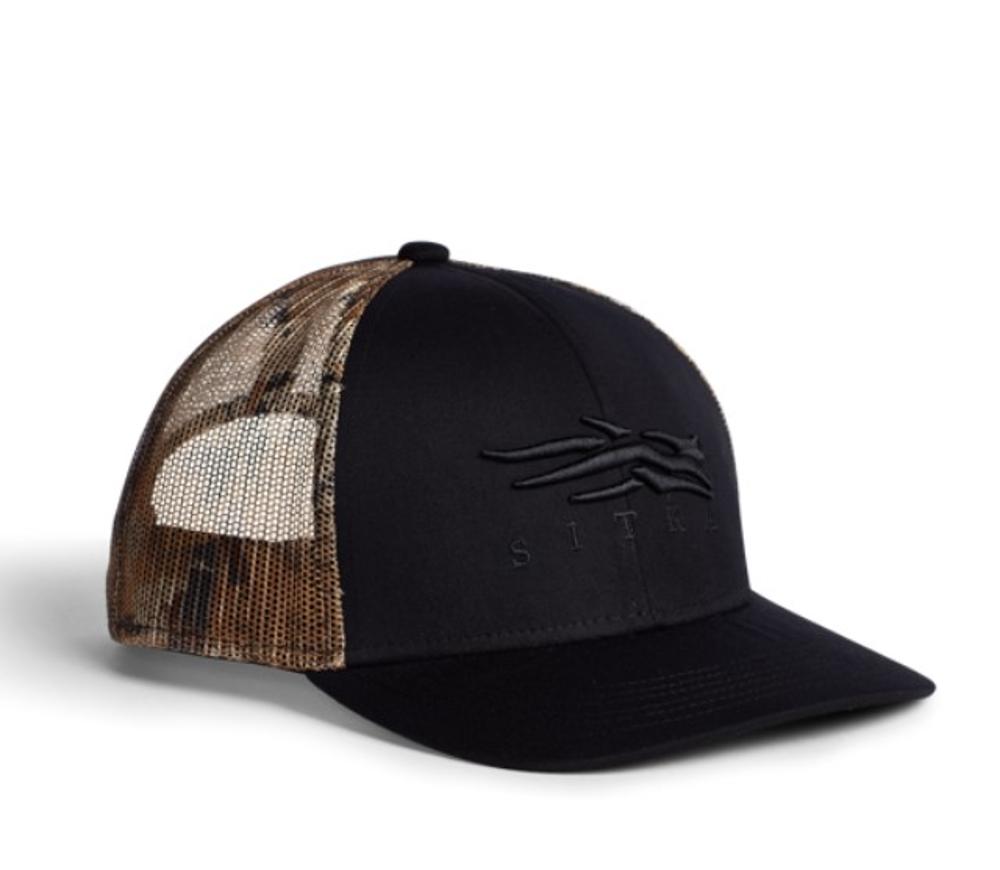 Marsh Mid Pro Trucker Hat: BLACK