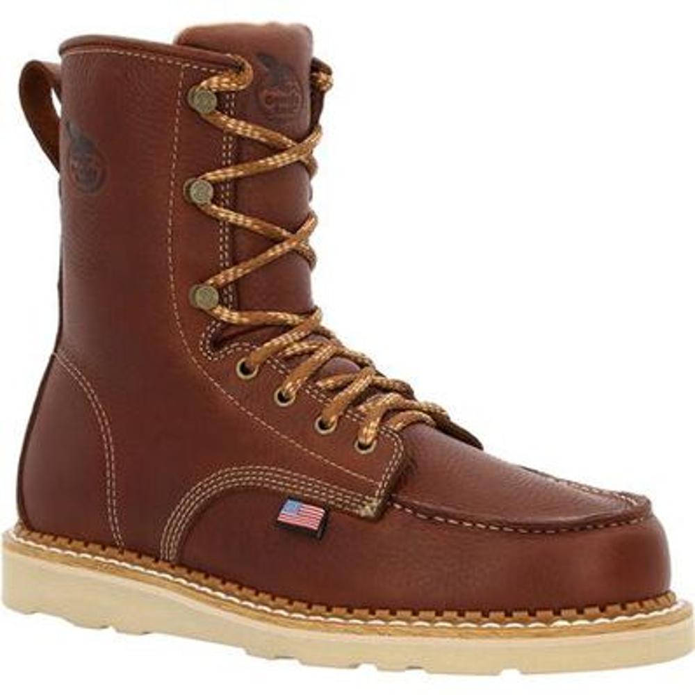 USA Wedge Moc Toe Work Boots (Item #GB00480)