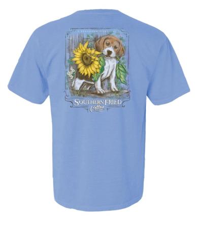 Sunflower Beagle Short Sleeve Tshirt