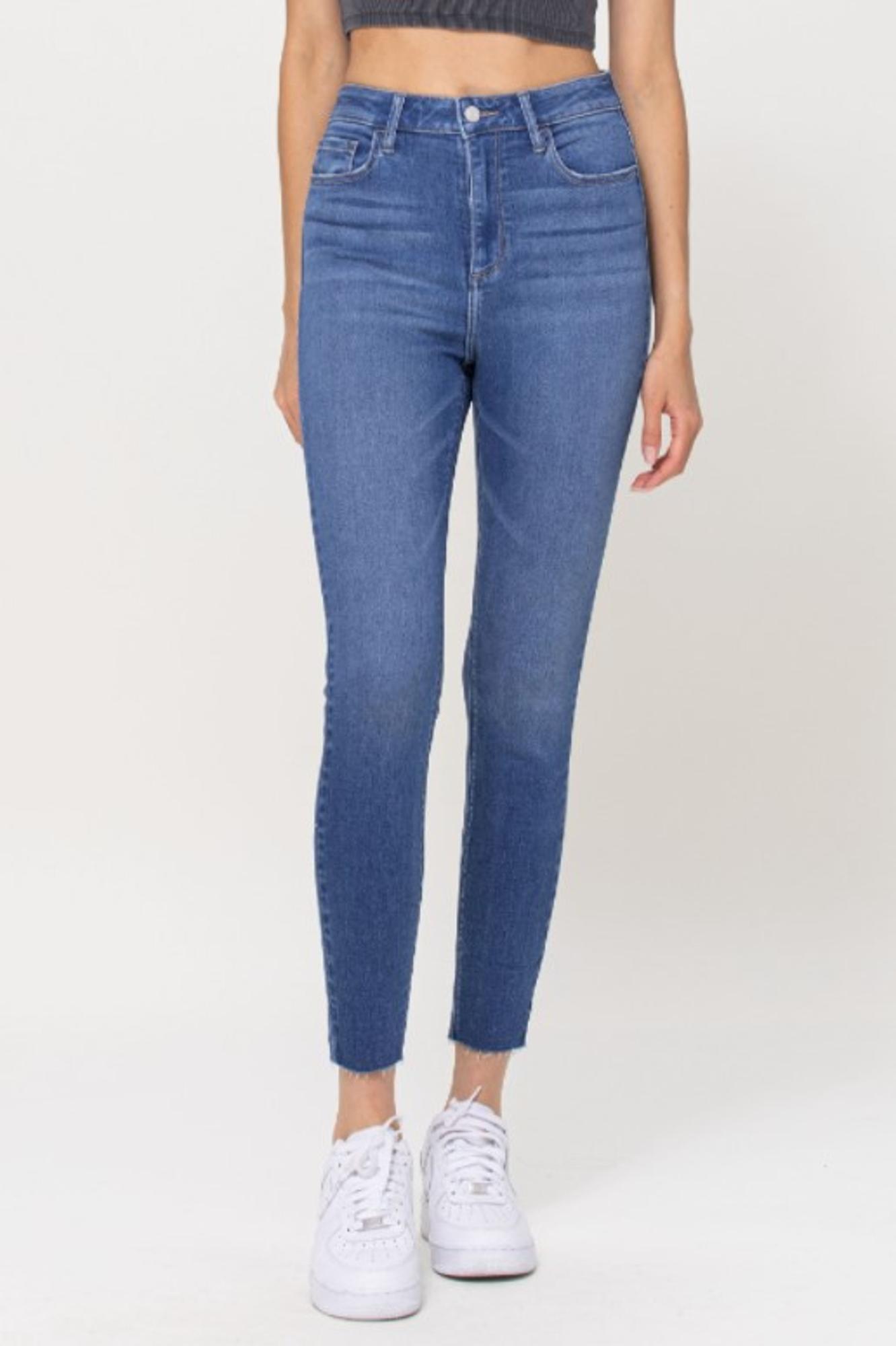 High Rise Crop Skinny Jeans