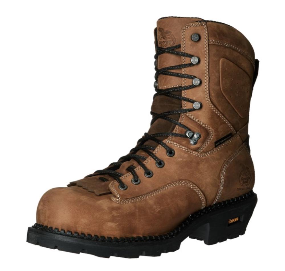 Comfort Core Waterproof Low Heel Logger Work Boots (Item #GB00122)
