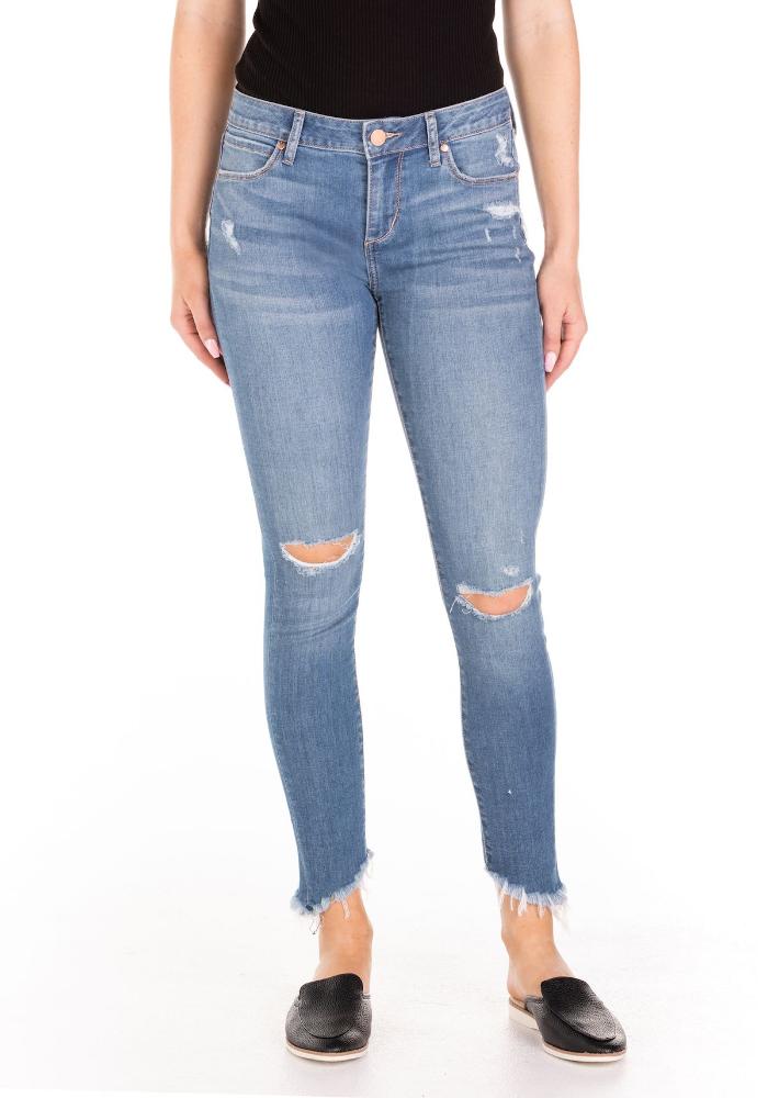 Suzy Distressed Skinny Jeans: NEWPORT