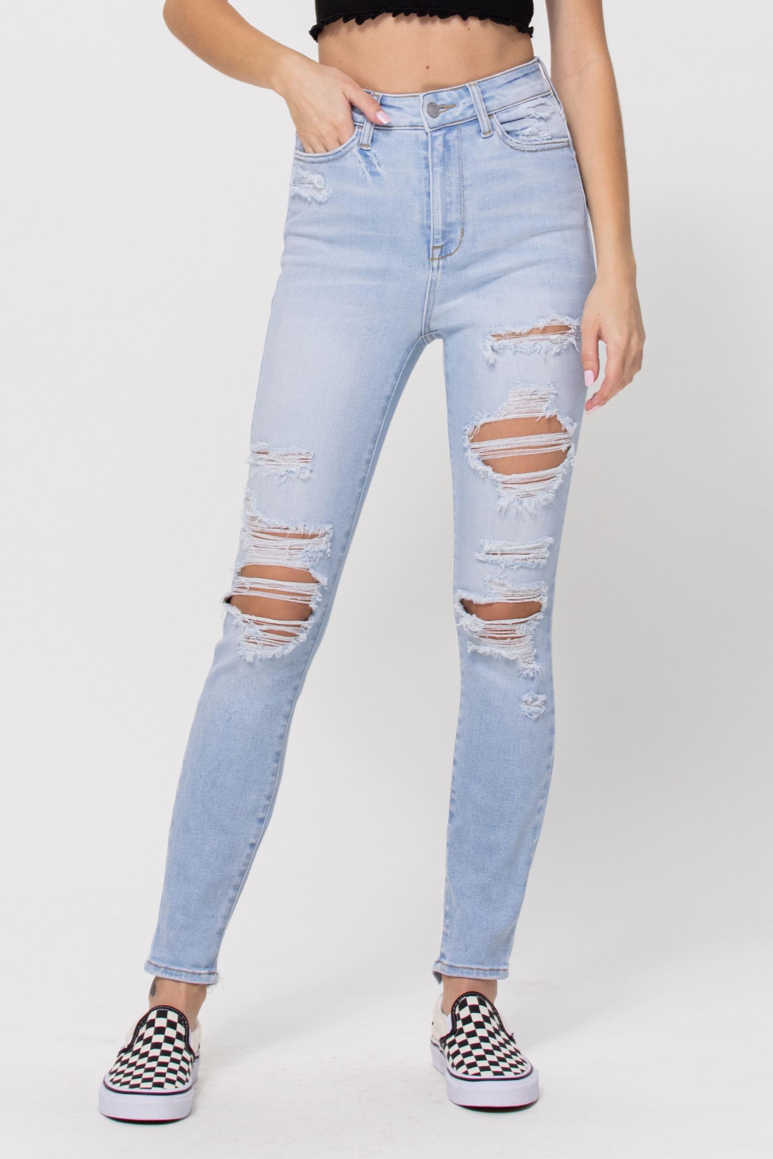  High Rise Ankle Skinny Jean