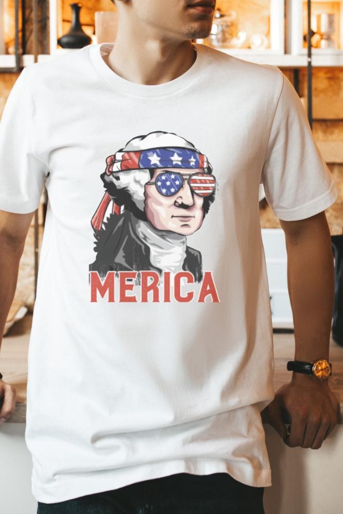 George Washington Graphic Tshirt (Item #GWAMERICA)