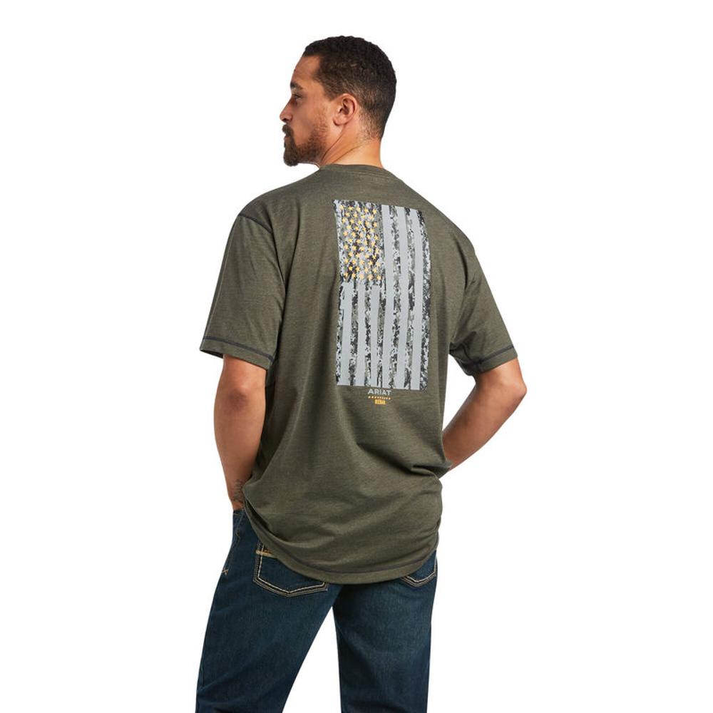 Rebar Workman Reflective Flag Tshirt (Item #10039175)