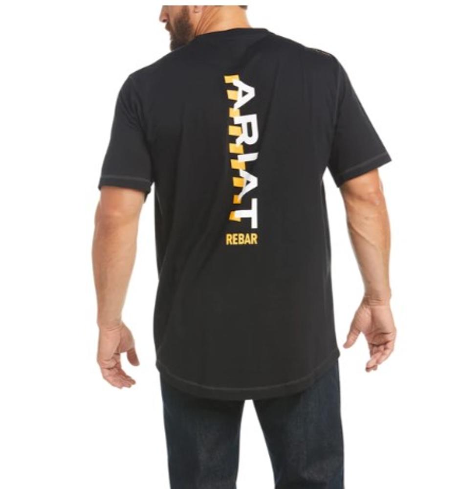 Rebar Workman Short Sleeve Logo Shirt: BLACK