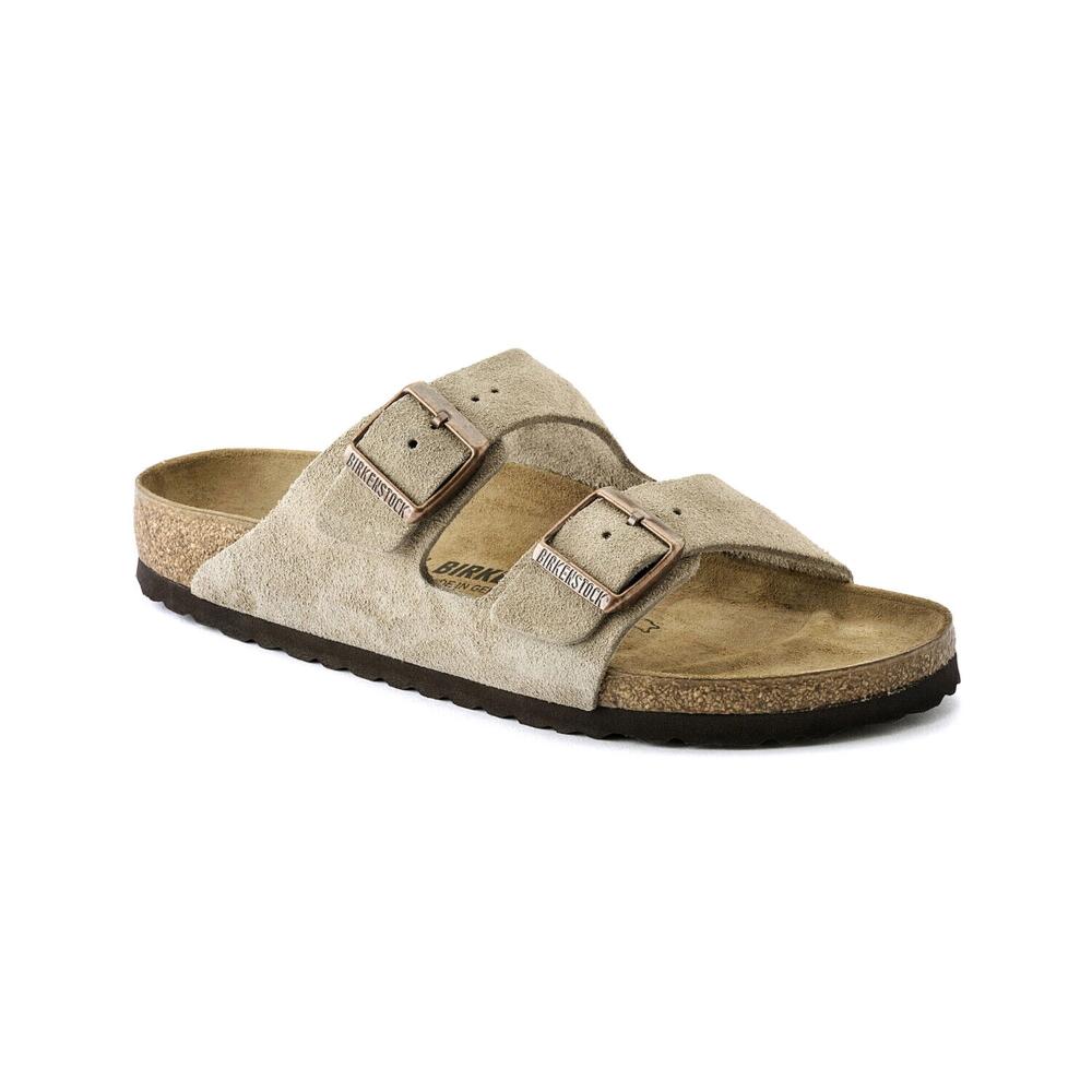 Birkenstock Arizona Taupe Suede Sandals: TAUPE