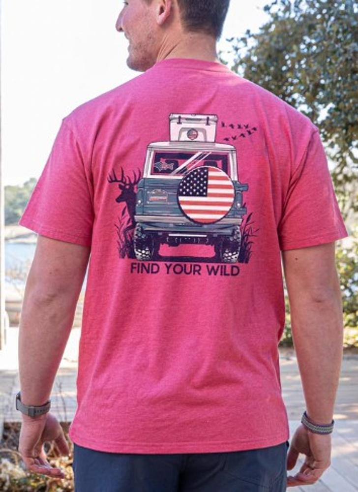 Patriotic Bronco Short Sleeve Tshirt (Item #PB-SS)
