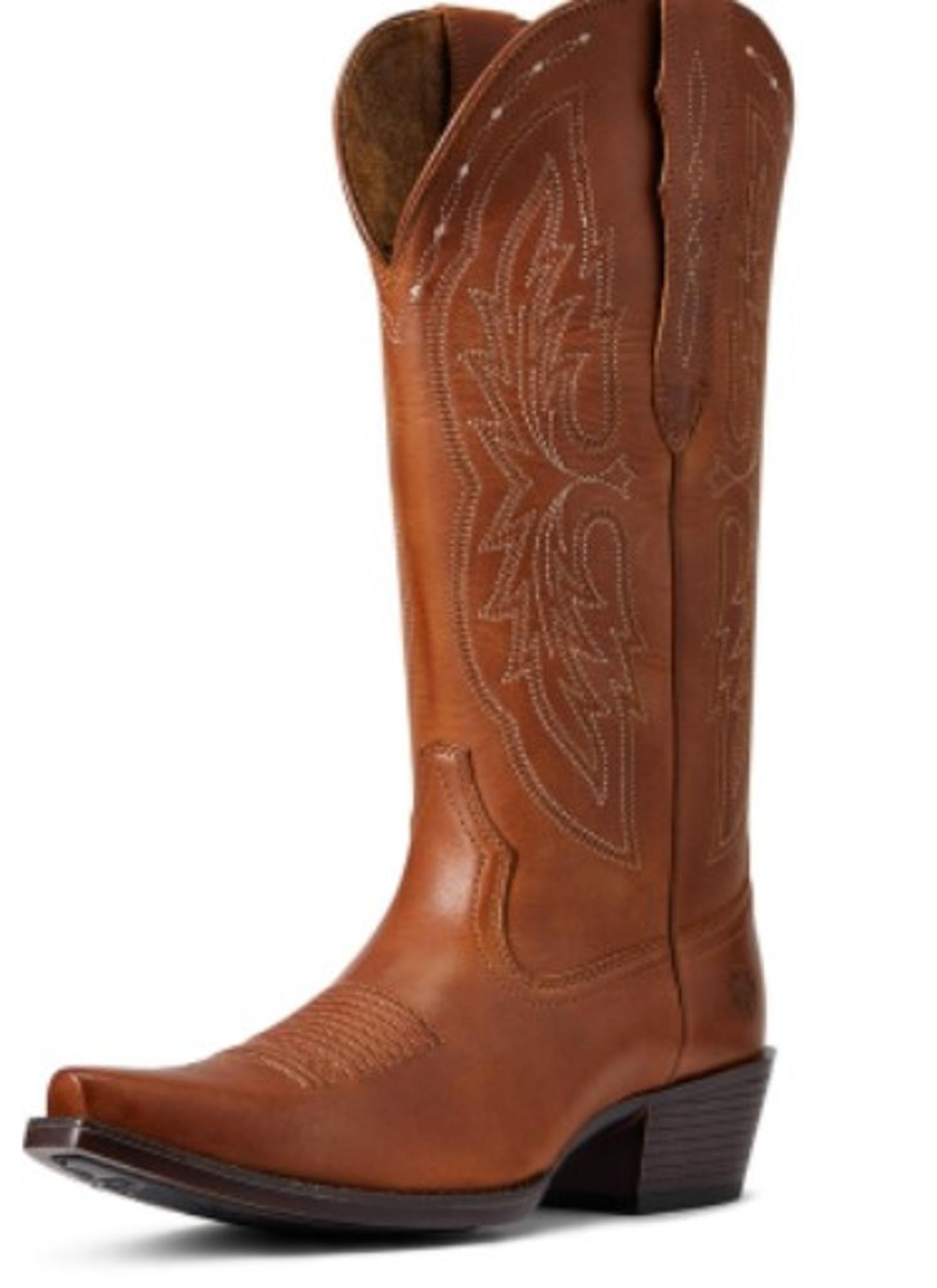 Heritage X Toe Elastic Wide Calf Western Boots