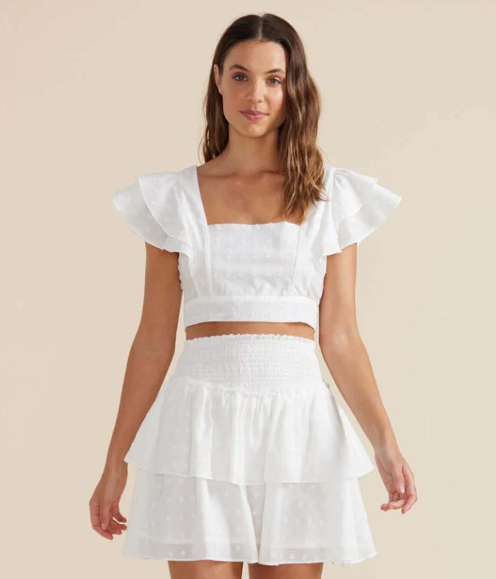 Whitewash Mini Skirt