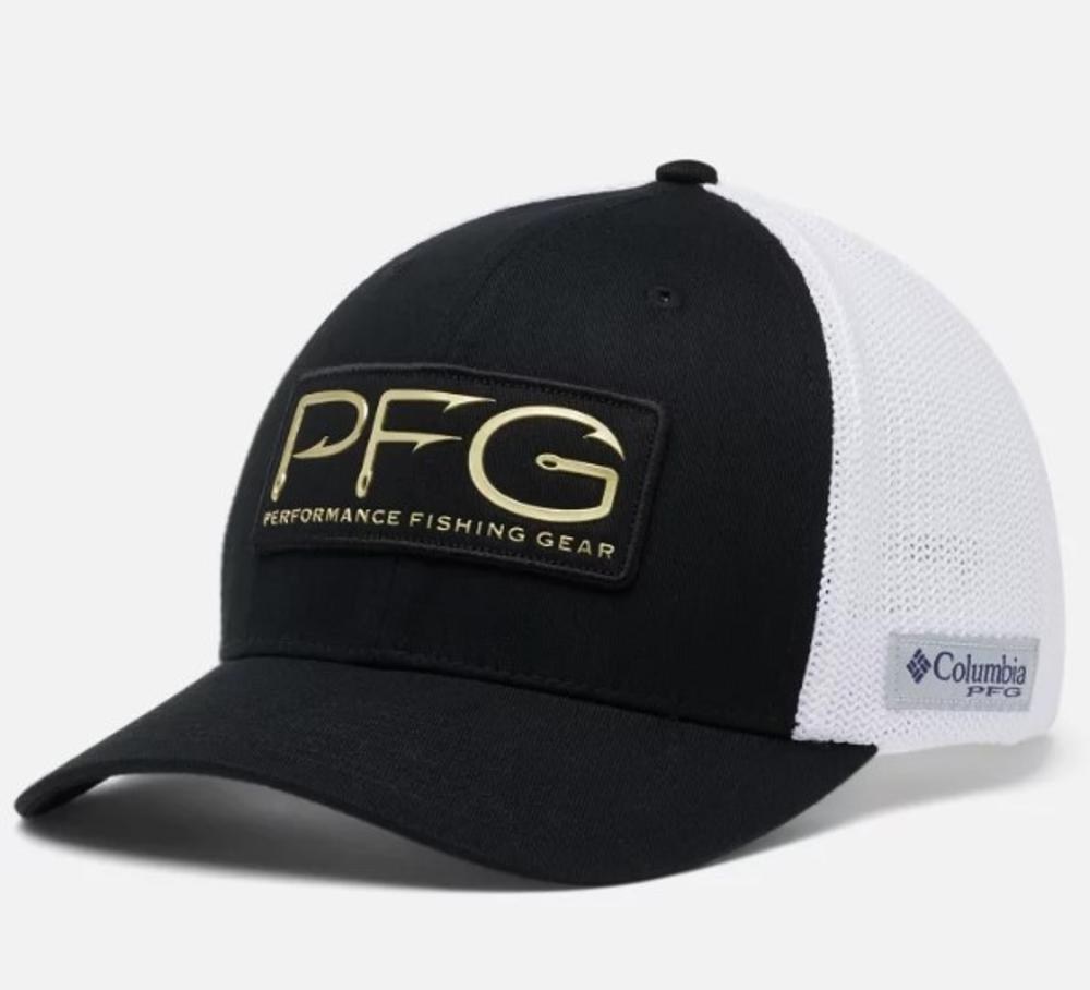 PFG Hooks Mesh Ball Cap - High Crown: BLACKGOLD