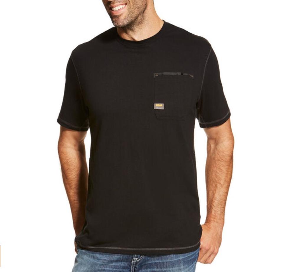 Rebar Evolve Short Sleeve Tshirt: BLACK