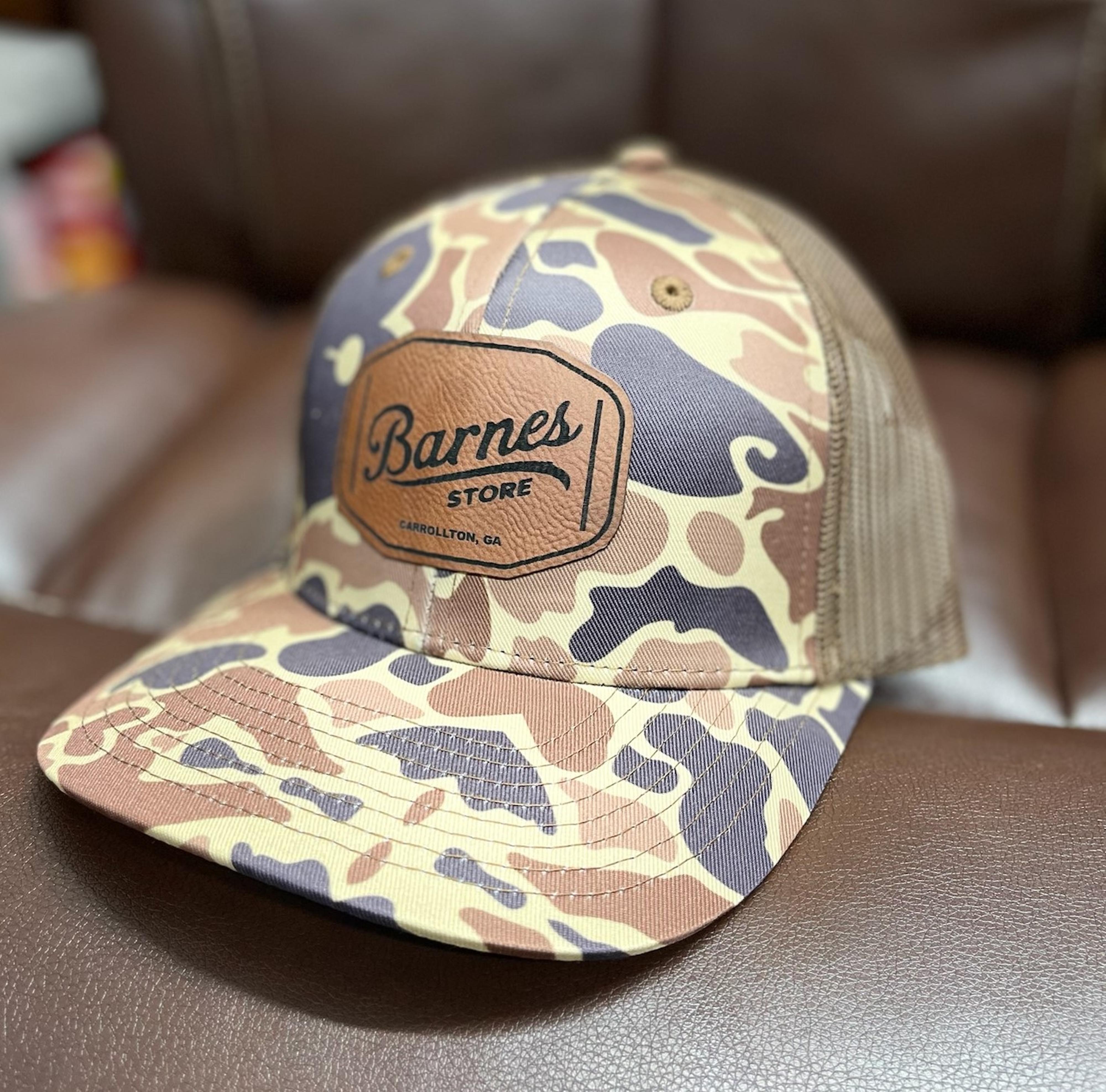  Duck Camo Leather Patch