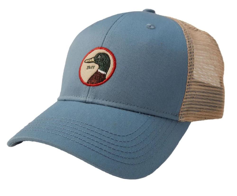 Circle Patch Trucker Hat: Steel