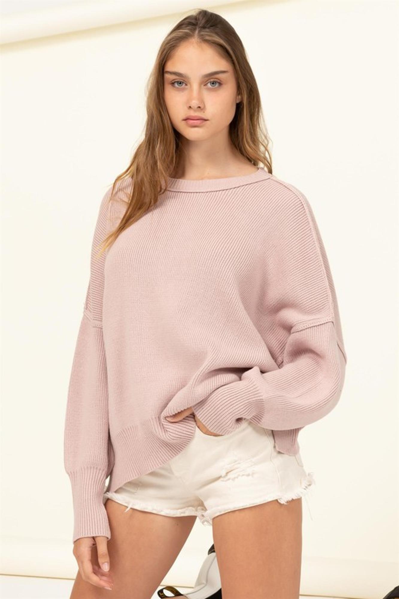 Star Moment Knit Oversized Sweater