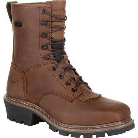Square Toe Logger Waterproof Work Boots