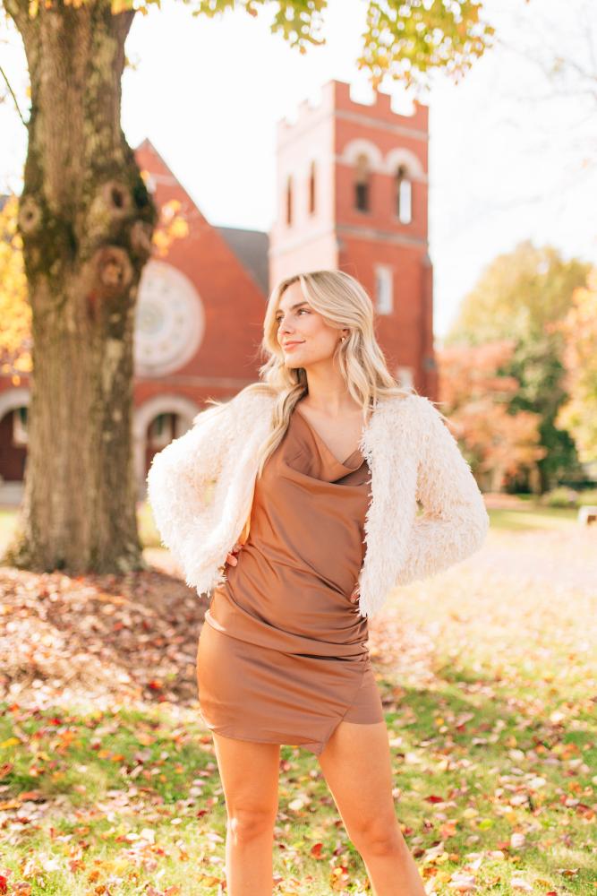 The Emmie Cowl Neck Dress