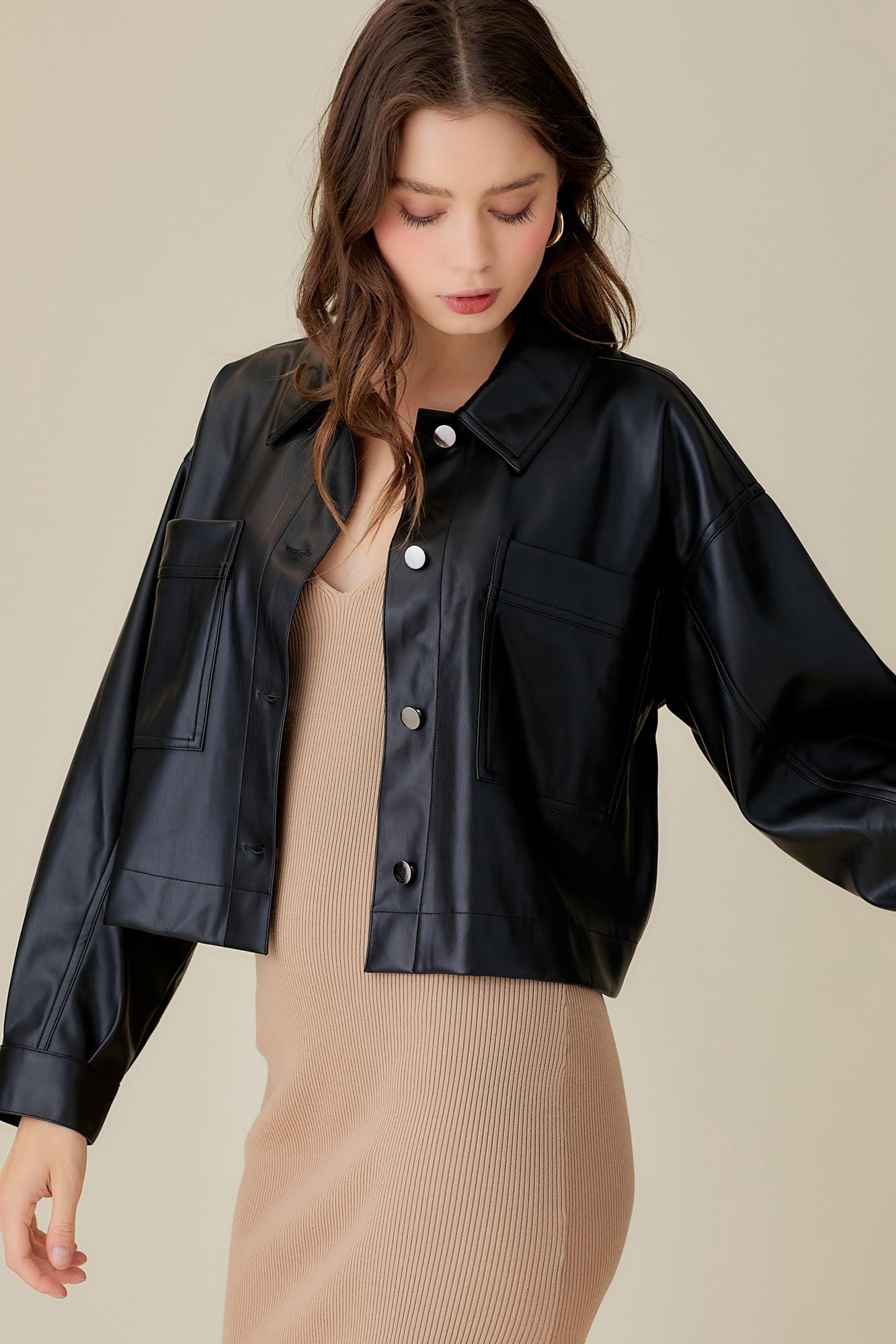 Mysterious Night Leather Jacket