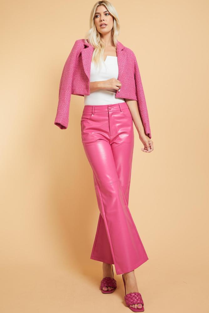 Tried Your Best Leather Pants: PINK