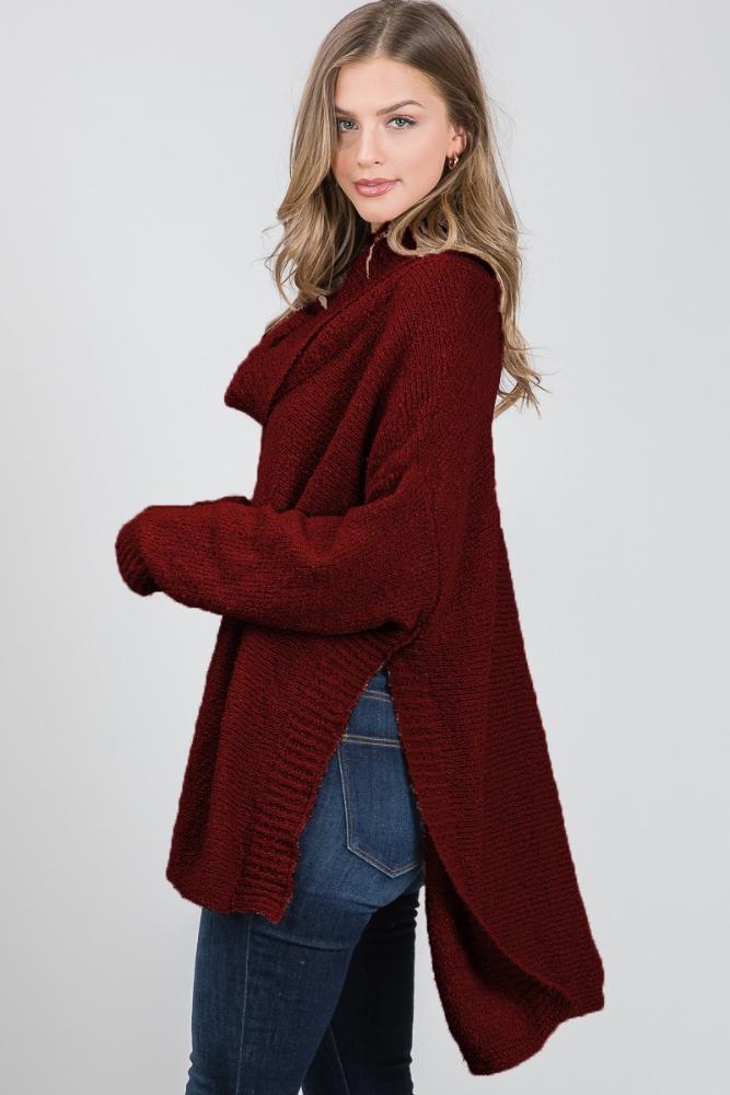 Just That Simple Sweater: BURGUNDY
