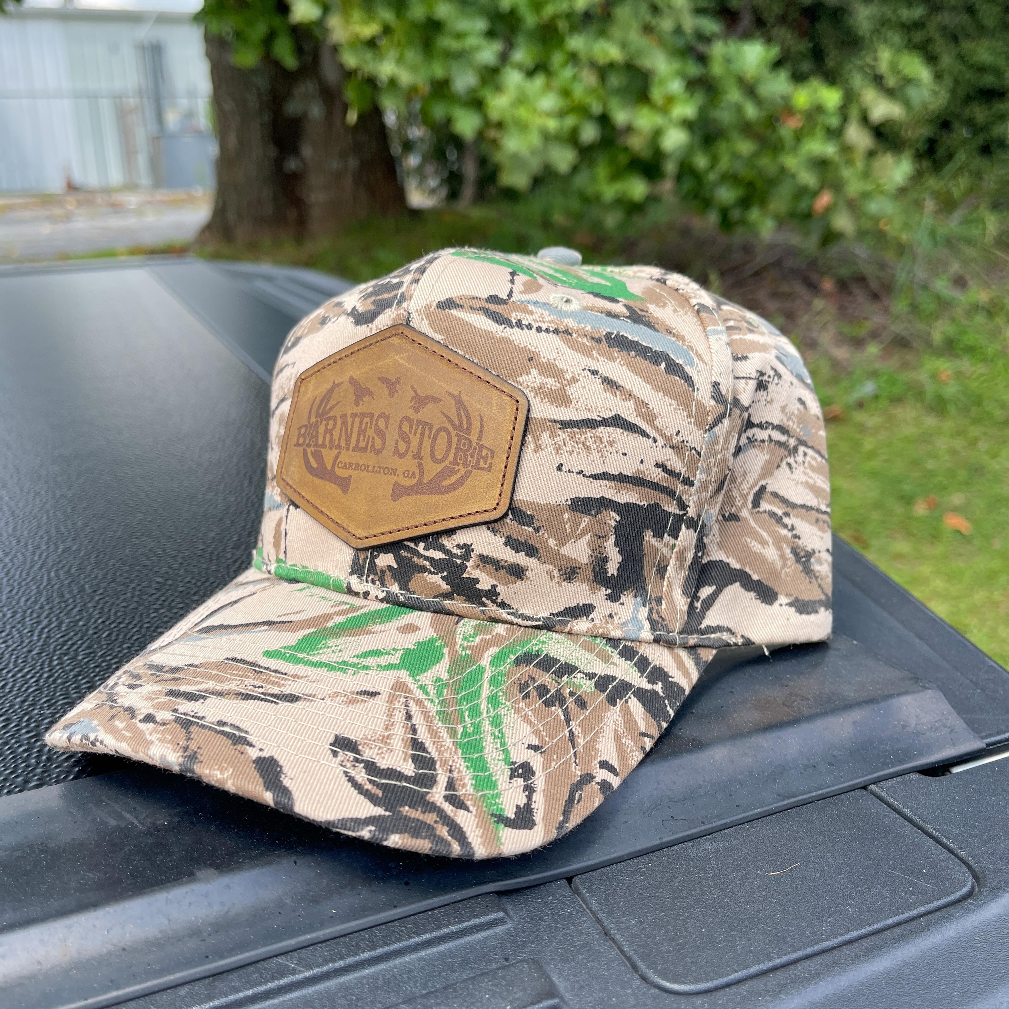  Old School Leather Patch Trucker
