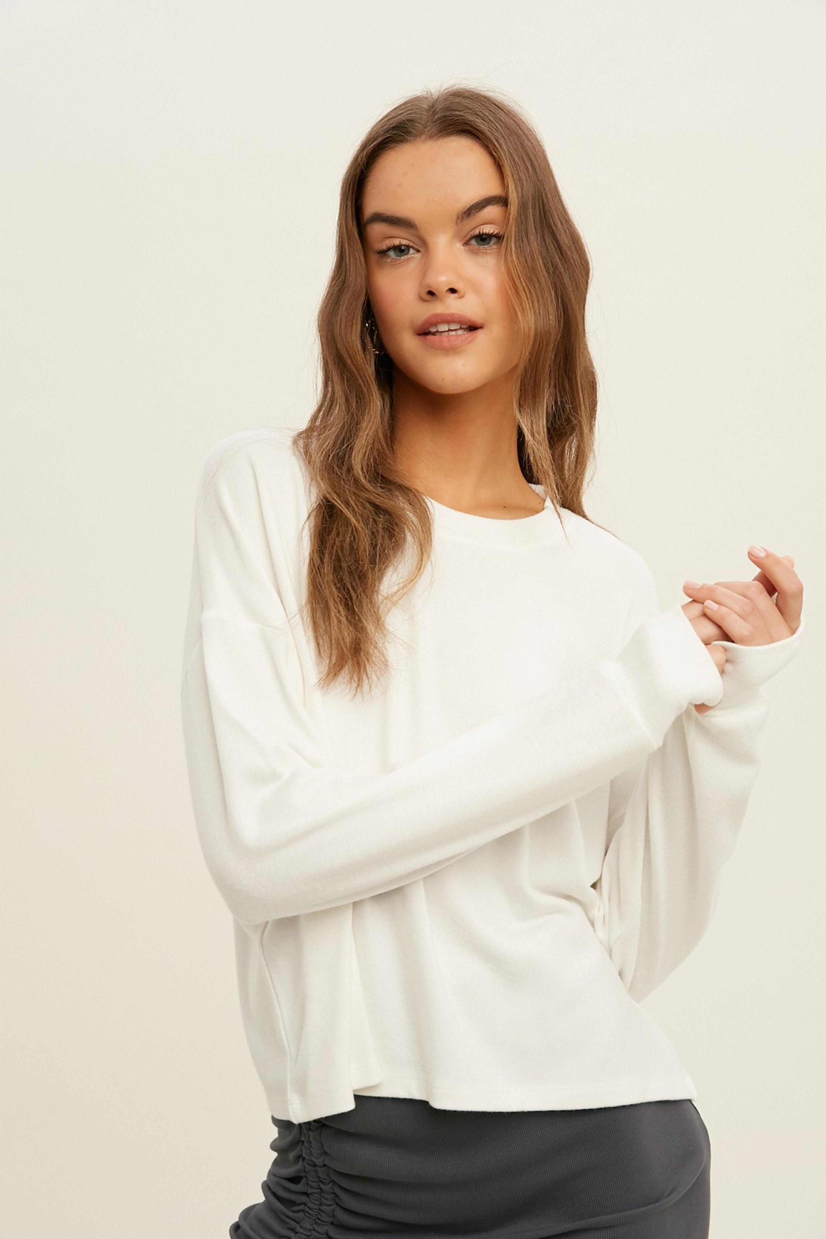  True You Relaxed Knit Top