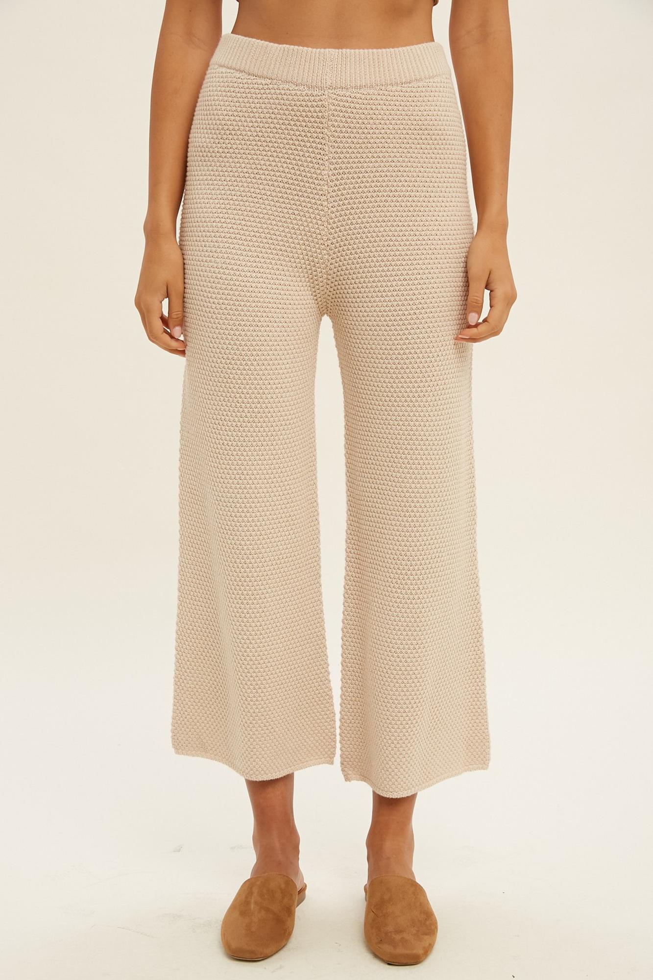 Think About You Textured Knit Pants