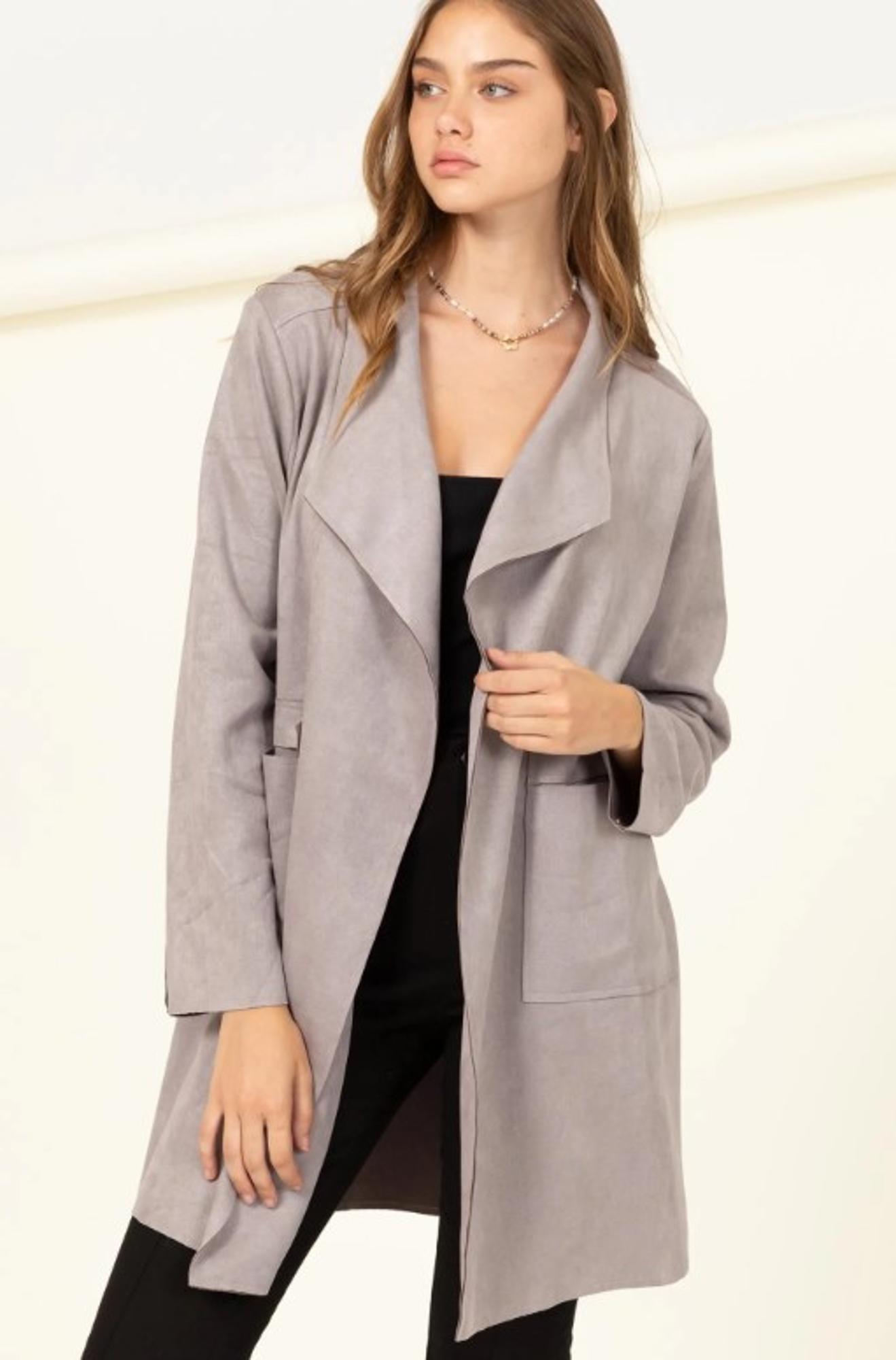Keep It Casual Suede Cardigan