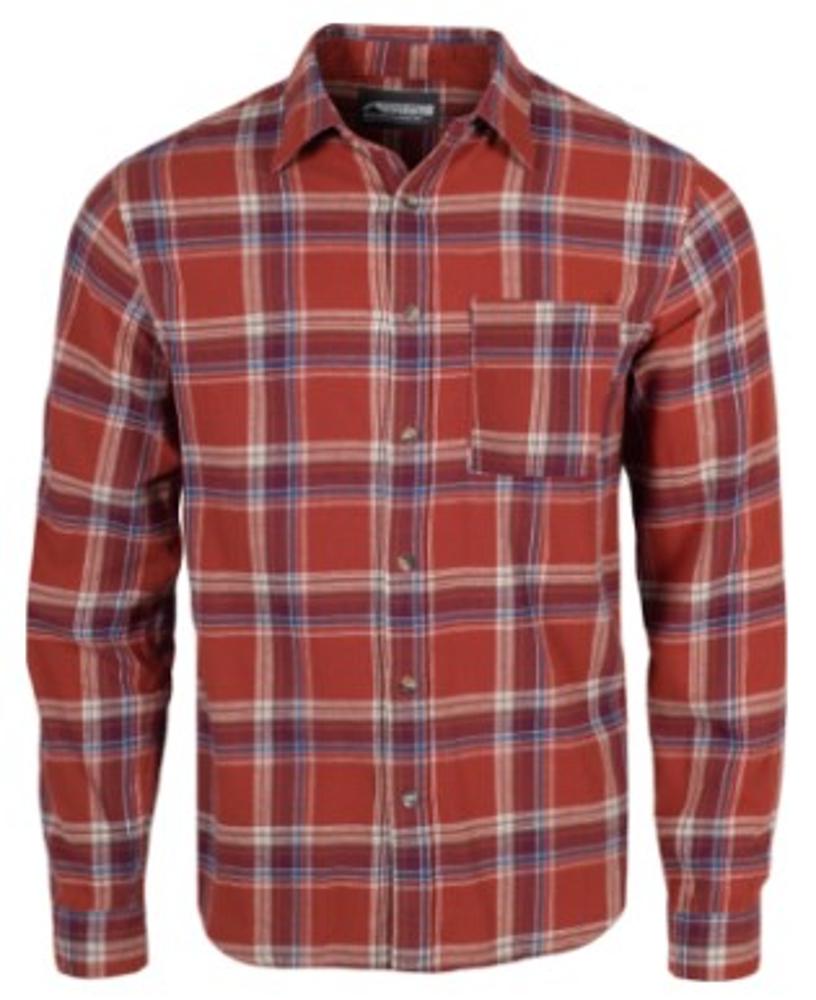 Homestead Long Sleeve Flannel Button Up Shirt: WOODLAND