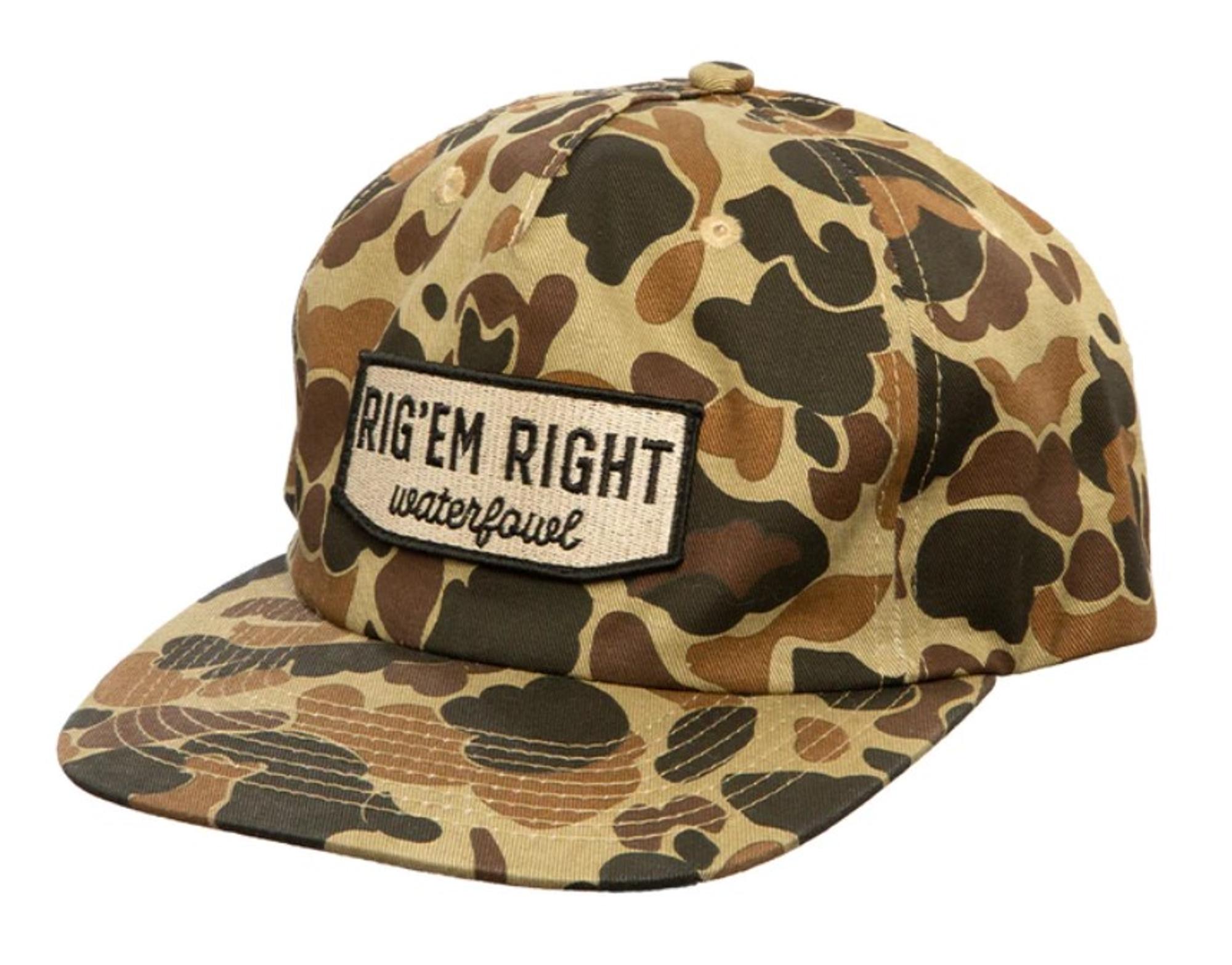 Old School Camo Pinch Front Unstructured Hat