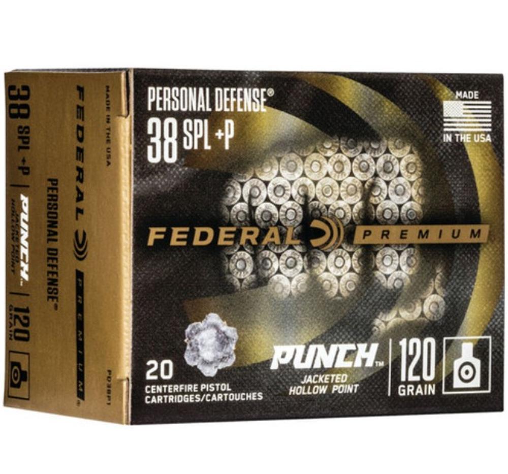 Federal Punch JPH 38SPL 120GR Ammo (Item #PD38P1)