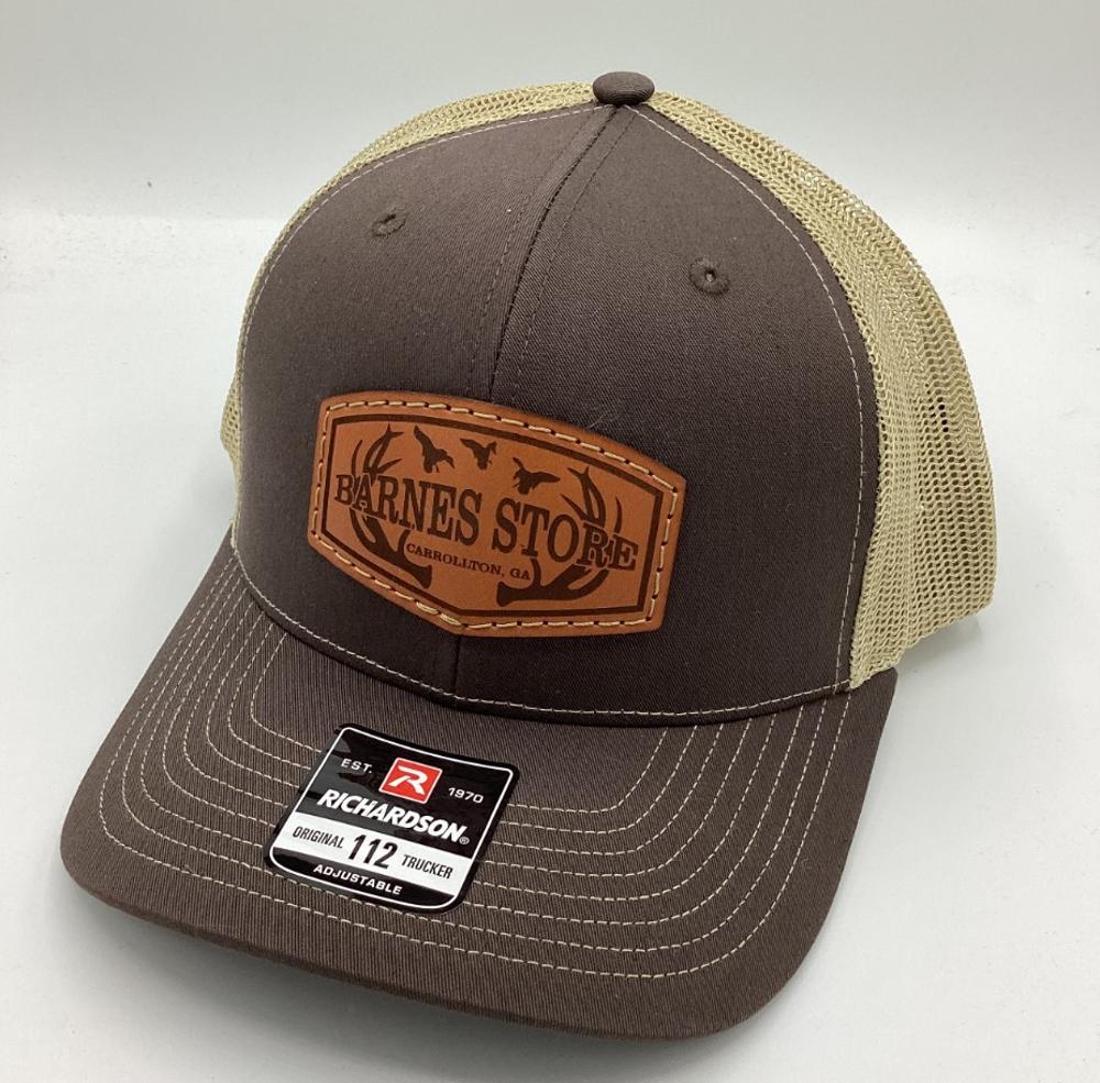 Antler Leather Patch Trucker Hat